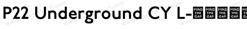 P22 Underground CY L字体转换